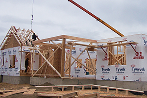 Setting Roof Trusses