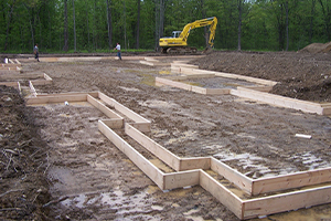 Footing Forms Constructed